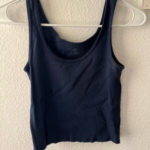 Brandy Melville Navy Blue Tank Top Cropped